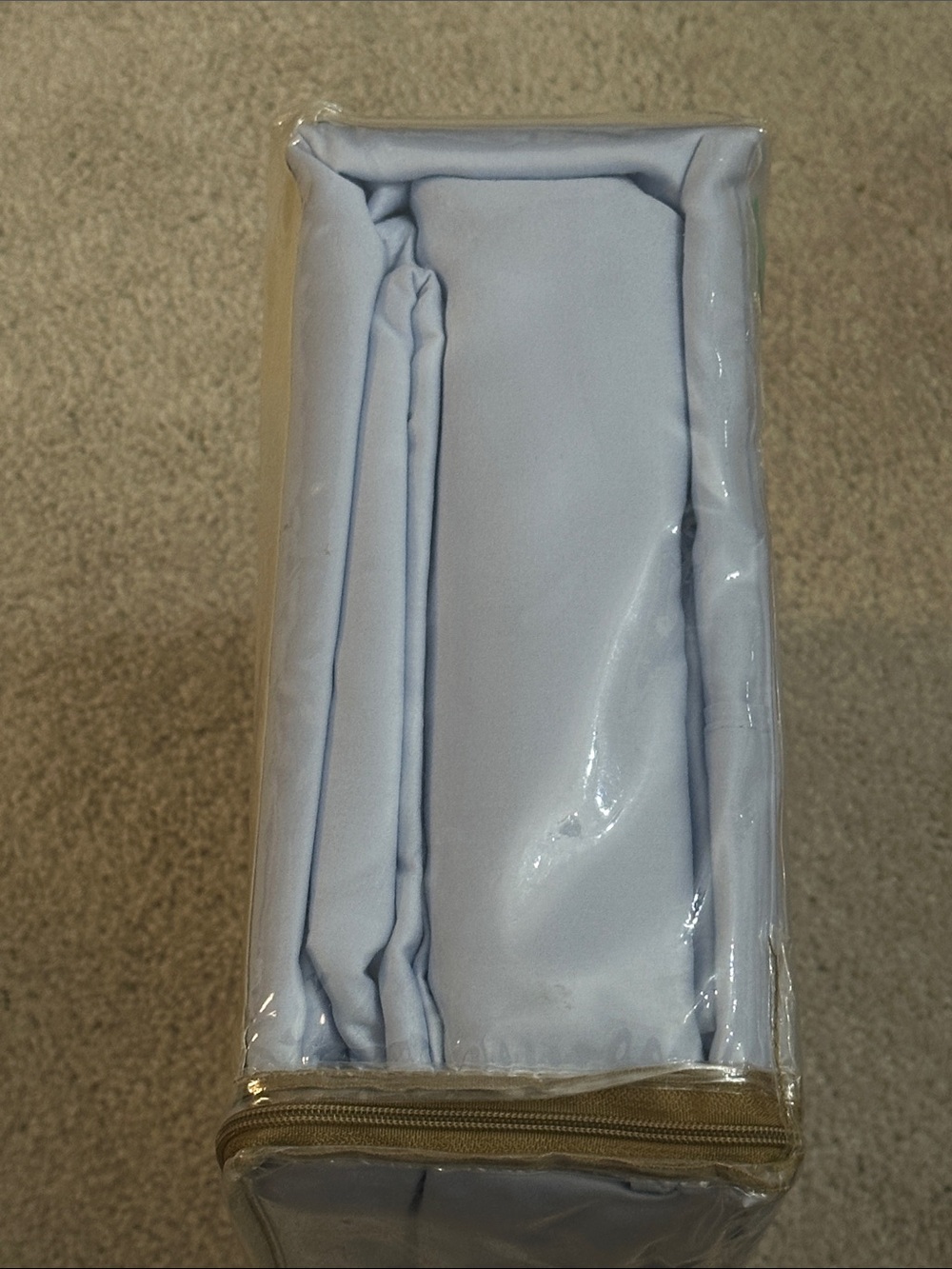 NWT RLL Monogram King Sheet Set in Light Blue - Picture 4 of 4